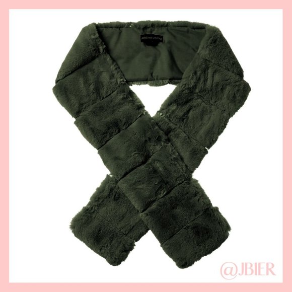 Adrienne Landau Faux Fur Scarf in Green - Picture 1 of 1